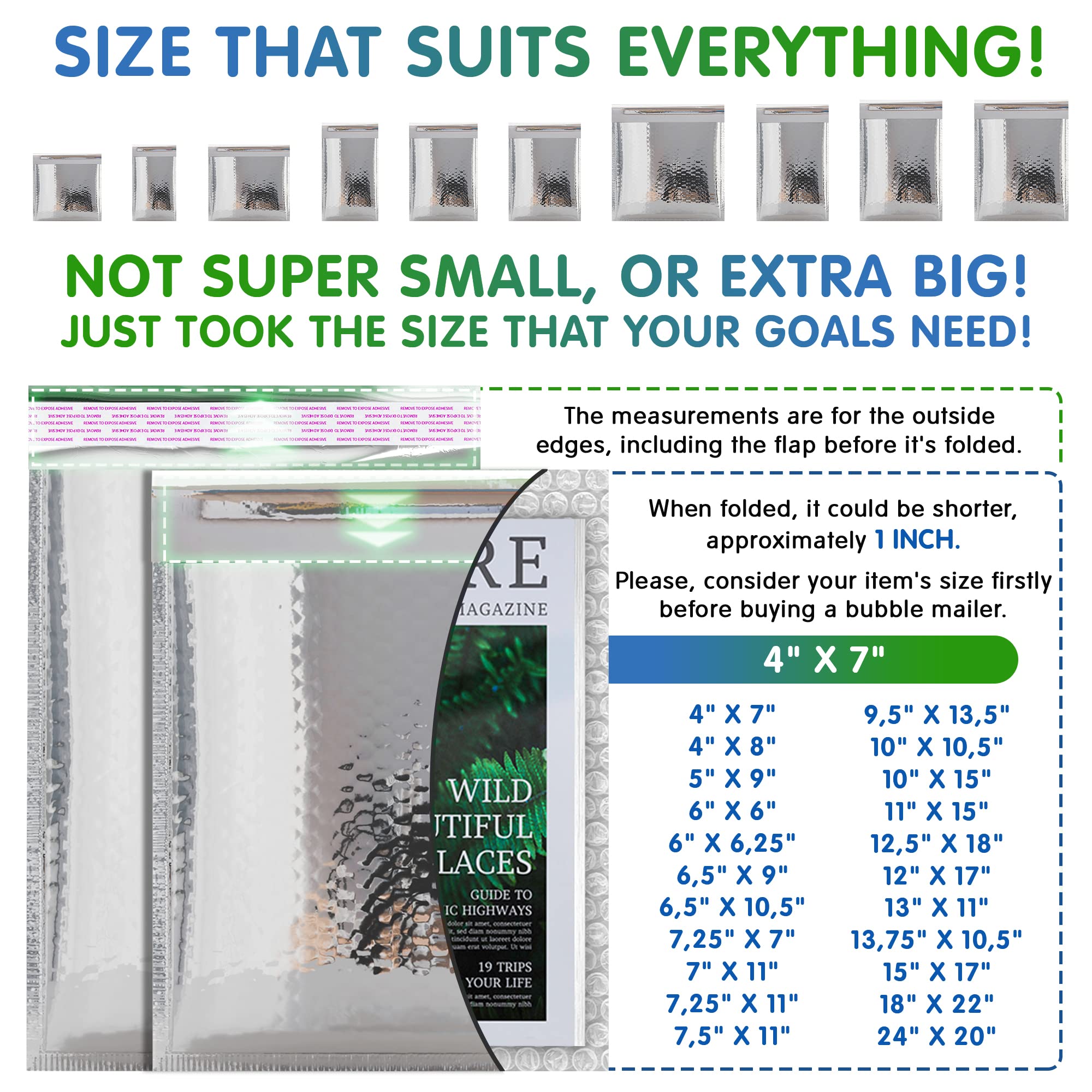 600 Pack Silver Metallic Bubble Mailers 4x7 Inches - Waterproof Padded Shipping Envelopes for Fragile Items | Durable Foil Mailers for Ecommerce, Jewelry, Cosmetics & Small Business Shipping