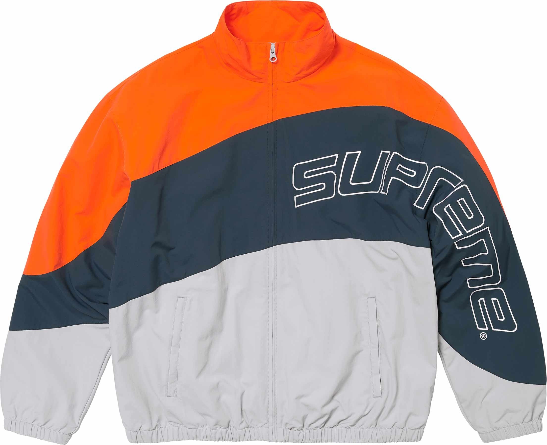 Supreme Curve Track Jacket Grey - Men's Athletic Running Hoodie for Gym & Streetwear Fashion