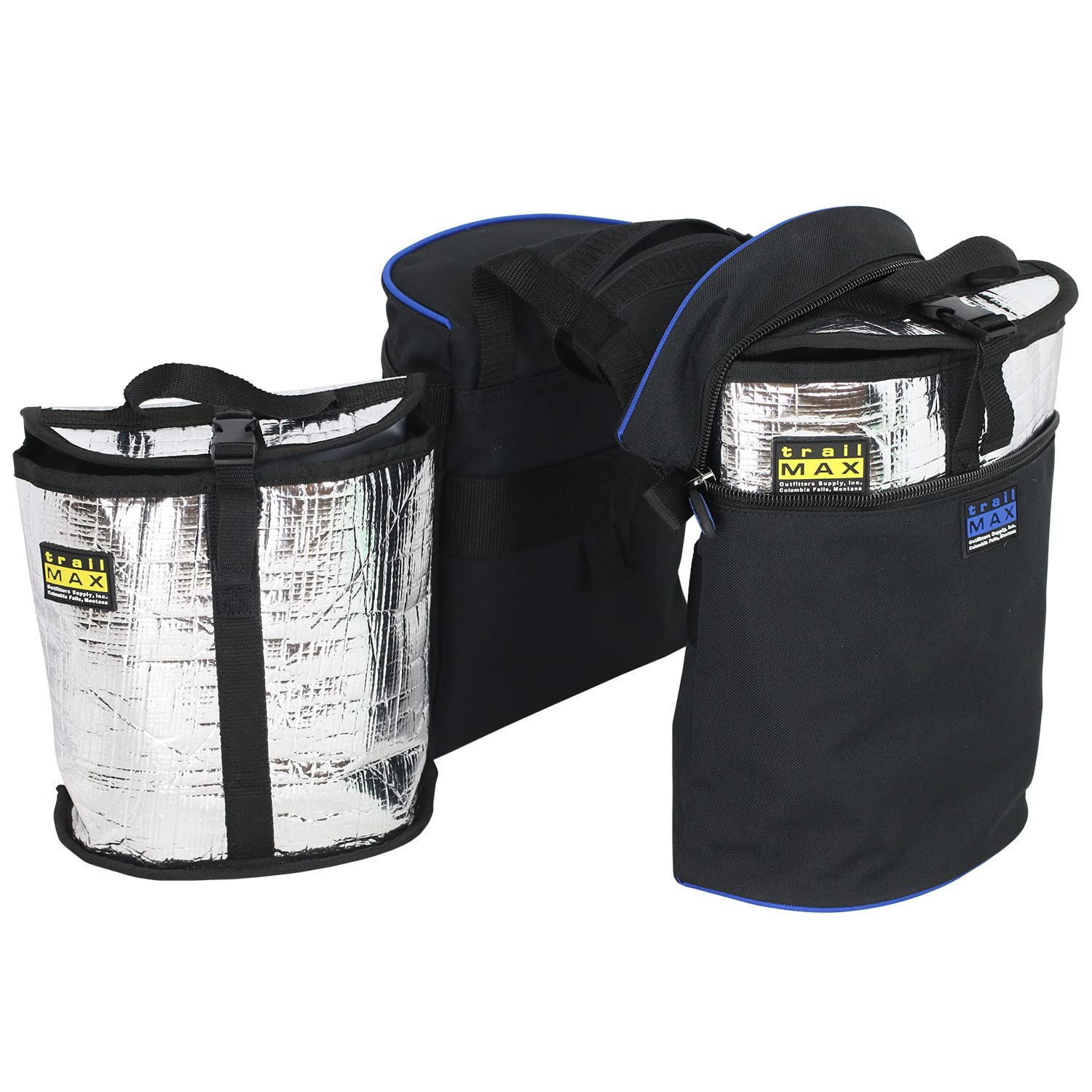 TrailMax Large Horn Saddle Bags for Horses - Durable 600D Polyester Western & Endurance Riding Bags with Double-Stitched Construction | Perfect for Trail Rides, Camping Trips & Long-Distance Horseback Adventures
