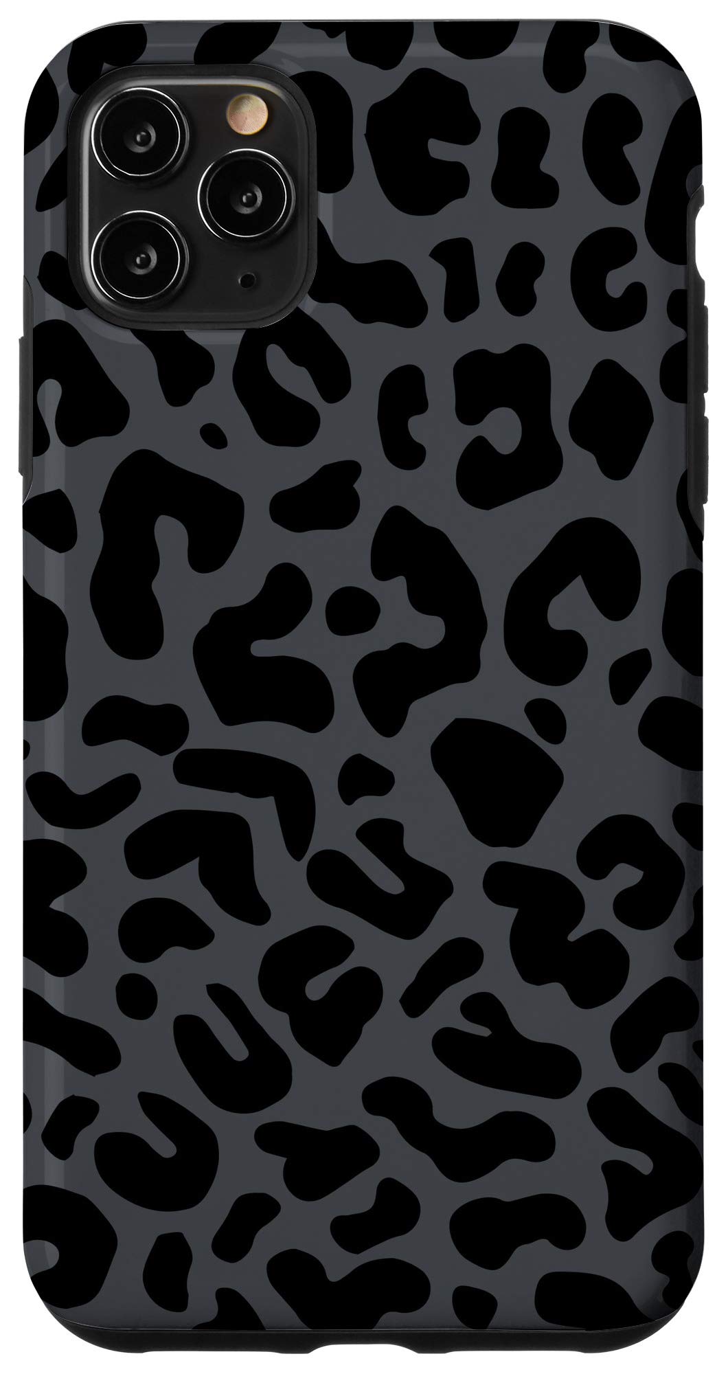 iPhone 11 Pro Max Case - Premium Shadow Black Grey with Unique Cheetah Leopard Print Design | Slim Protective Cover for Everyday Use, Travel & Fashion Accessory