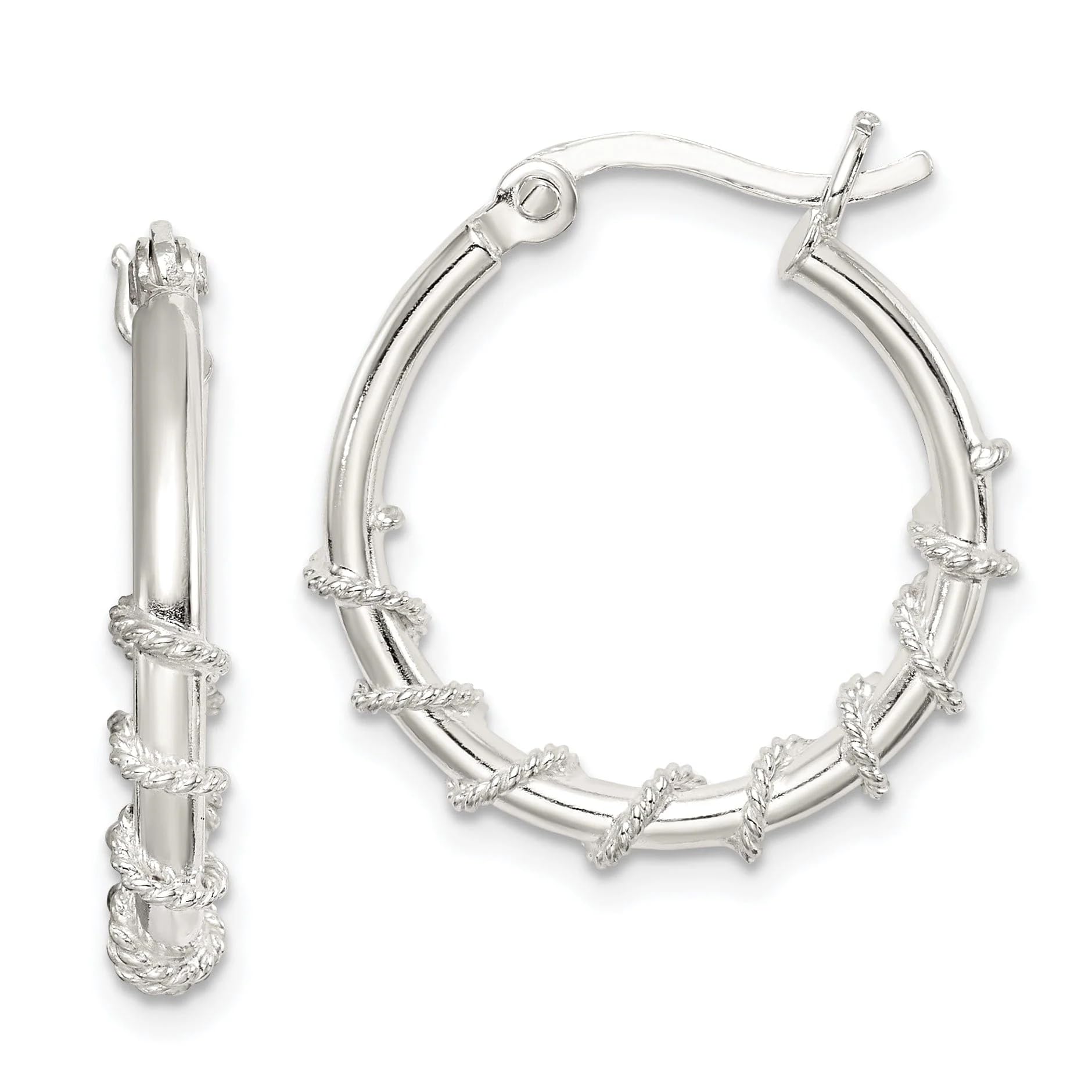 Sterling Silver Hoop Earrings for Women - Elegant & Durable 925 Silver Jewelry - Perfect for Everyday Wear, Parties & Gifts