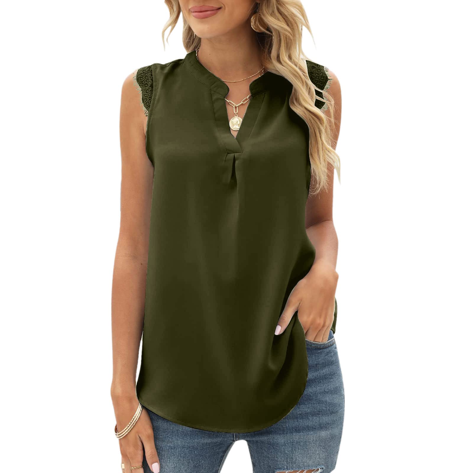 Women's Plus Size Summer Tops - Elegant Casual Round Neck Blouses for Party & Office Wear | Breathable Comfort Shirts for Warm Weather Outfits