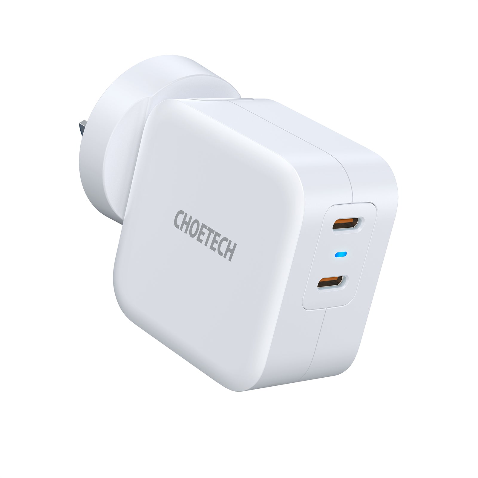 Choetech 40W Dual USB C Wall Charger with Foldable Plug - Fast Charging for iPhone 15/14/13, iPad, Samsung Galaxy - Perfect for Travel, Home & Office Use