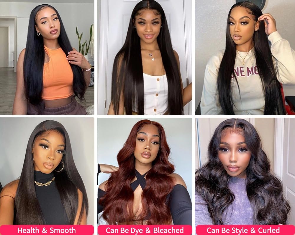 Peruvian Straight 100% Virgin Human Hair Weaves - 3 Bundles (14