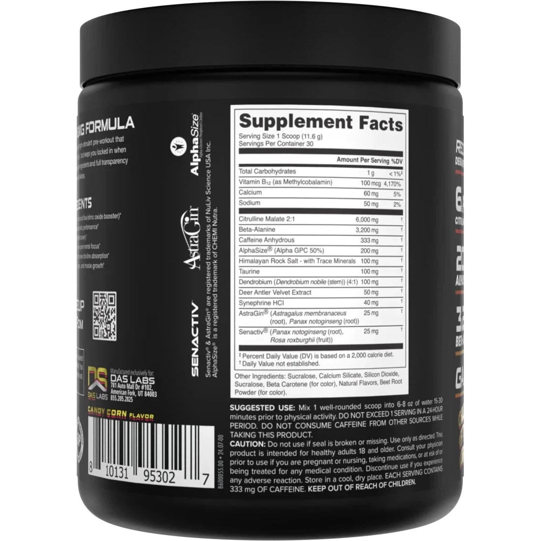 Bucked Up WOKE AF Pre-Workout Supplement - Energy & Focus Booster for Gym, Fitness & Bodybuilding | Ideal for Pre-Workout, Weight Training & Athletic Performance