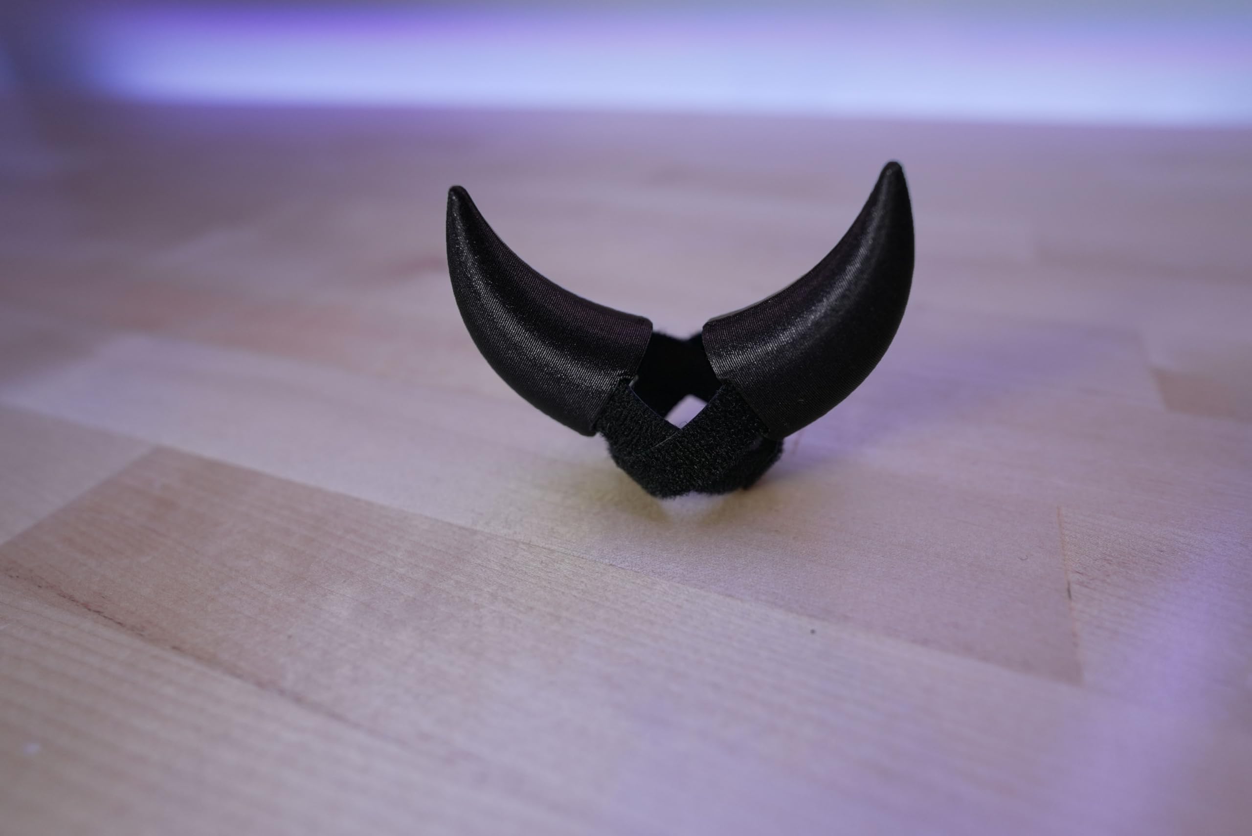 Devil Horns Headband for Headphones - Dark Sparkle Glow in The Dark Cosplay Accessories for Halloween, Rave, Music Festivals & Costume Parties