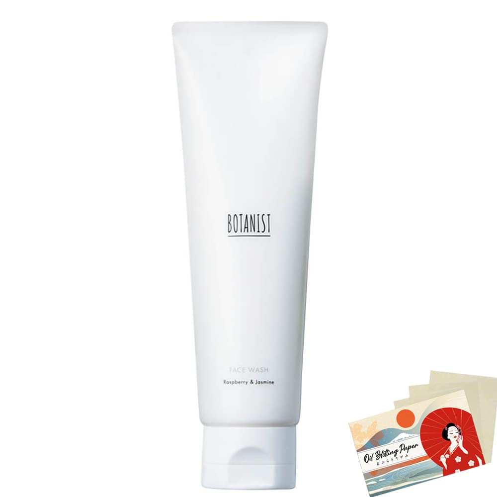 Botanist Botanical Face Wash 120g with Blotting Paper Set | Natural Cleanser for Oily & Acne-Prone Skin | Perfect for Travel & Daily Skincare Routine