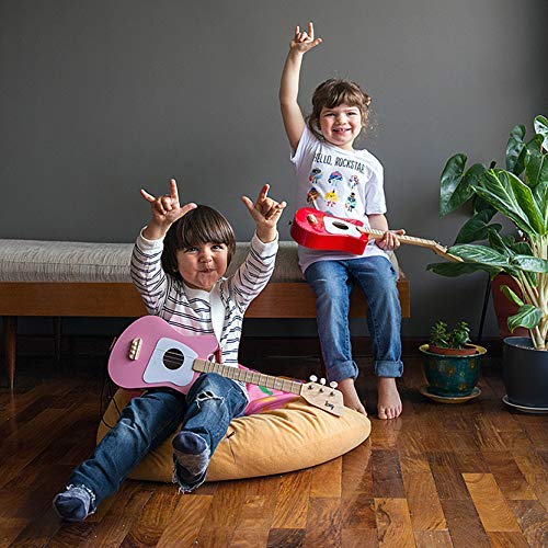 Loog Mini Acoustic 3-String Kids Guitar for Beginners Ages 3+ with Learning App & Lessons - Perfect for Toddler Music Education, Birthday Gifts & Early Childhood Development