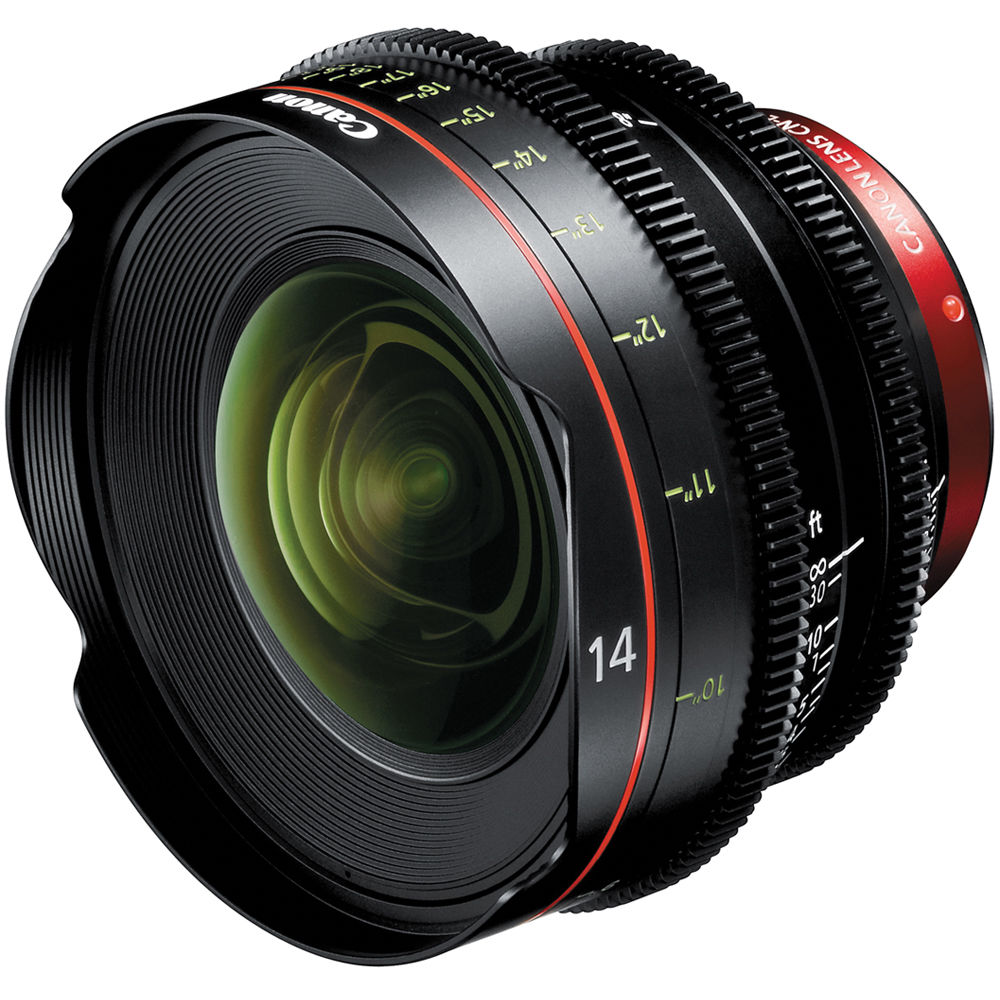 Canon CN-E 14mm T3.1 L F Cinema Prime Lens for EF Mount - Professional Wide-Angle Cinematography for Film, TV & Commercial Production