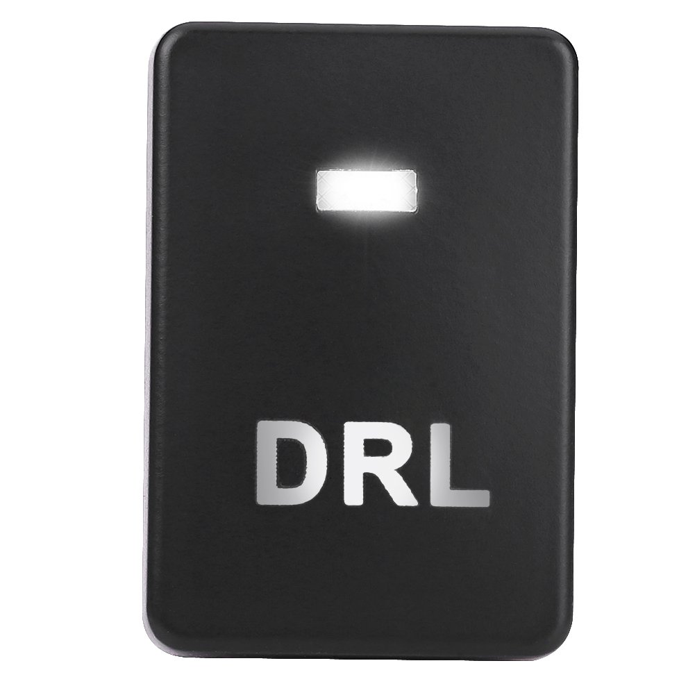 12V/24V LED Rocker Switch for Toyota Camry & Corolla - ON/OFF Toggle Switch with DRL Daytime Running Light Pattern | Waterproof Car Light Bar Switch for Off-Roading, Camping & Vehicle Customization