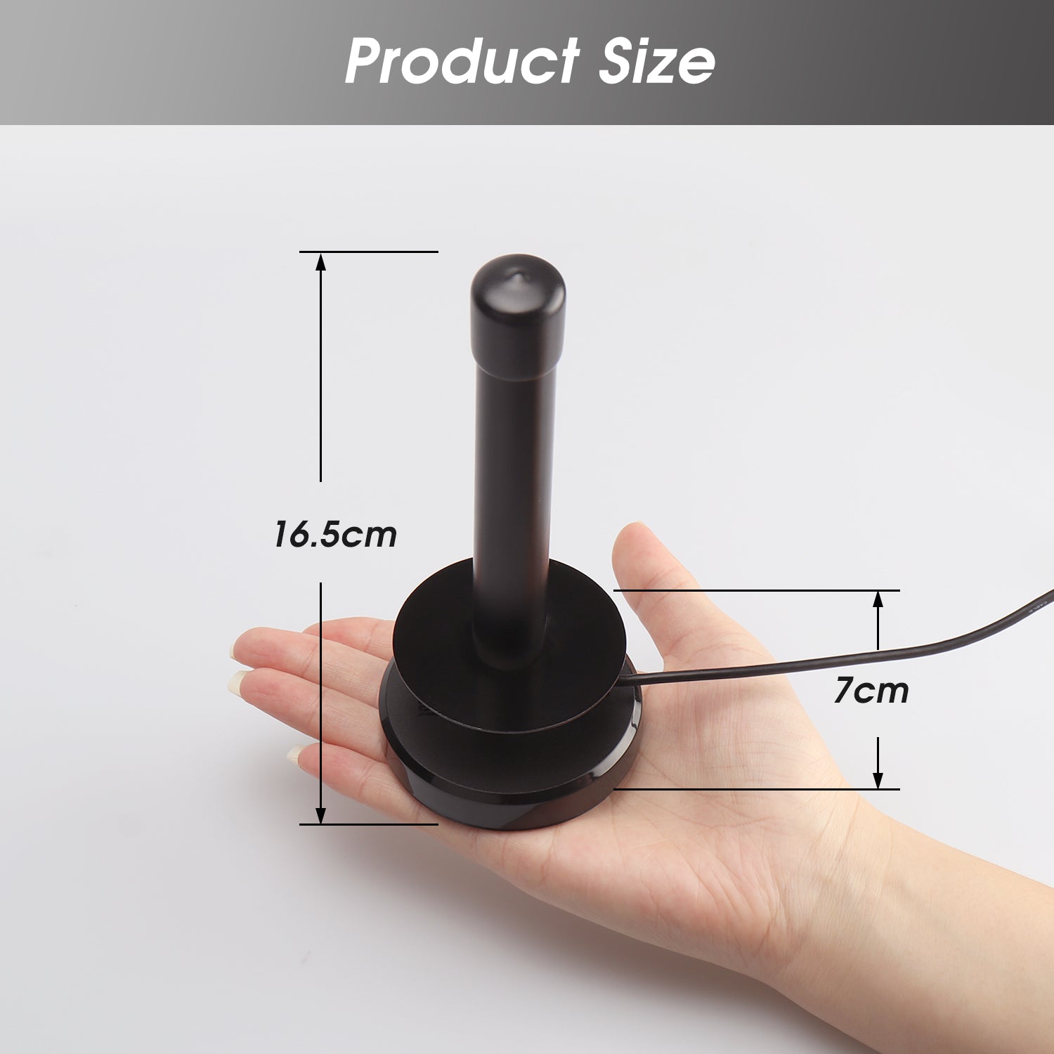 High Gain HD Freeview TV Aerial - HD DAB FM Magnetic Base Antenna for Indoor/Outdoor Use | August DTA250 [Refurbished] - Perfect for Home, RV, and Camping TV Reception