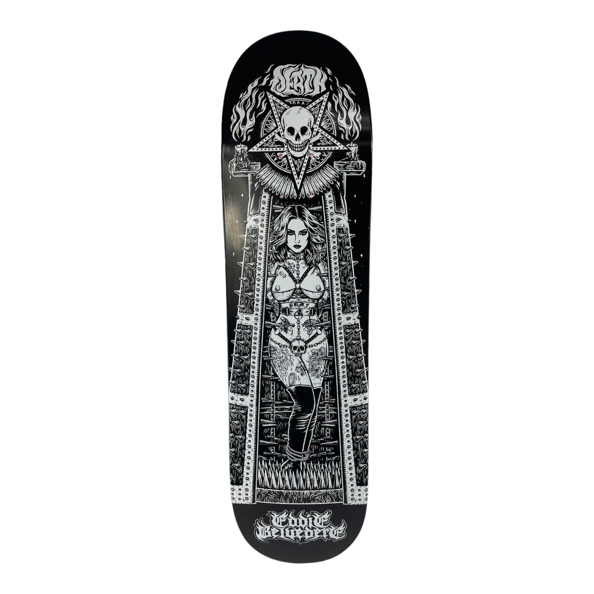 Eddie Belvedere Maiden Pro Deck by Death Skateboards - Choose Your Size - Perfect for Street Skating & Skatepark Tricks