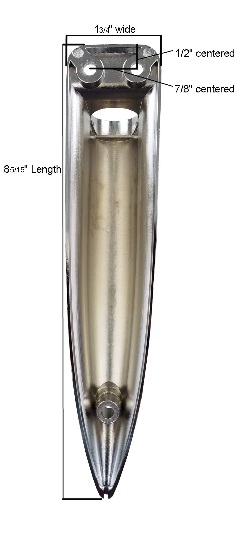 Class A Customs LED Lighted RV Grab Handle - Curved Clear Bar with Chrome Ends & Red Light - Perfect for RV, Camper, and Travel Trailer Safety & Night Visibility
