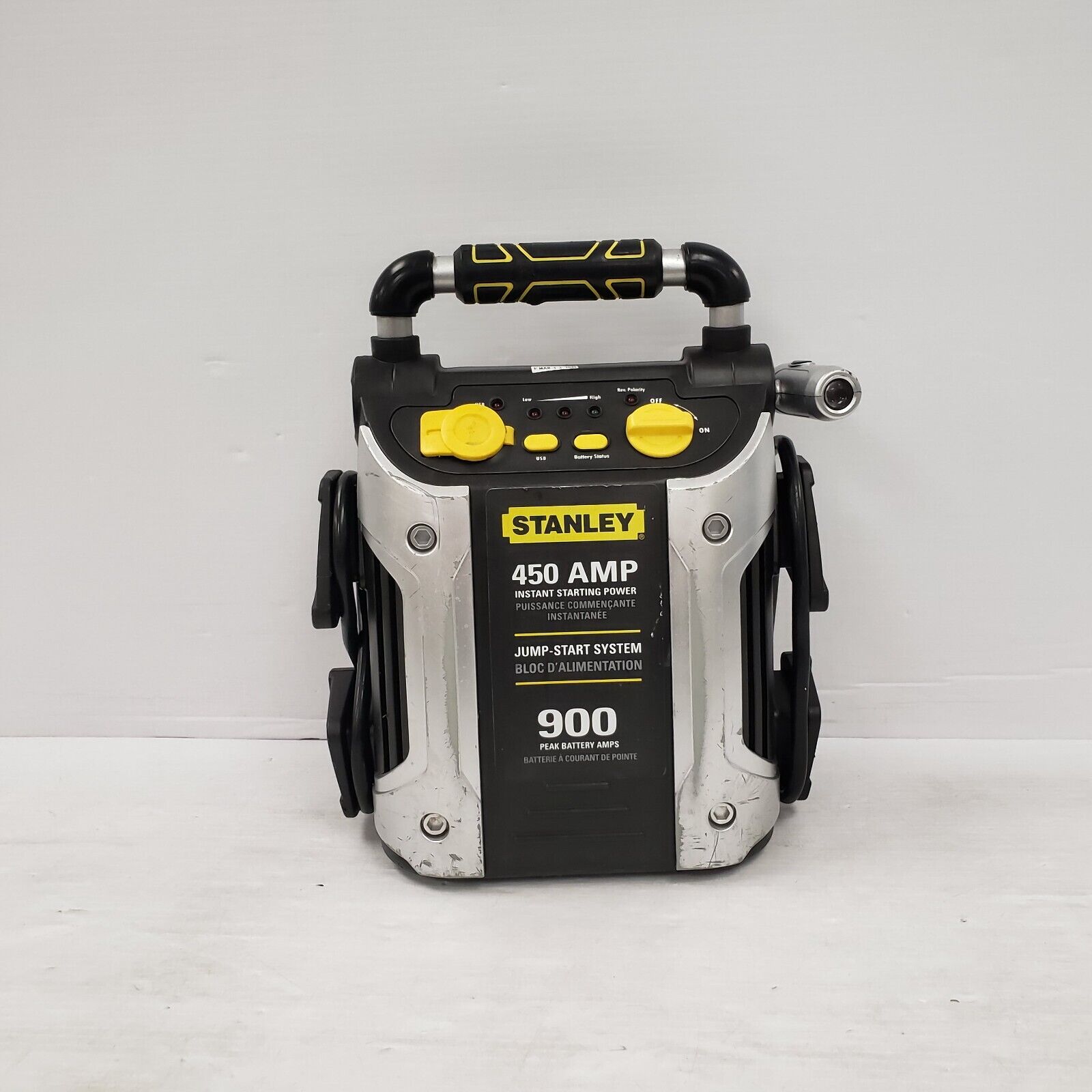Stanley J4509CA 1200 Amp Jump Starter for Cars, Trucks & SUVs - Portable Power Pack with USB Charger & LED Light - Emergency Car Battery Booster for Roadside Assistance & Outdoor Adventures
