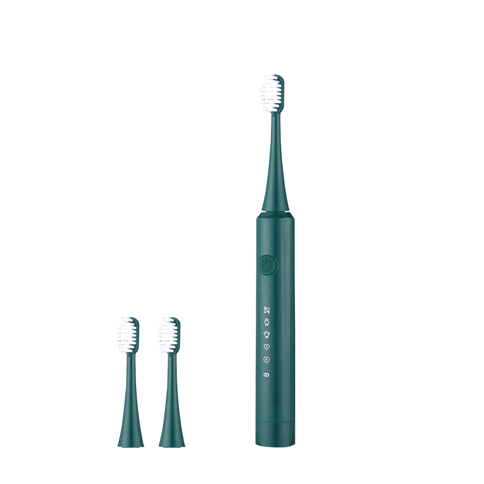 JMKQLZ Electric Toothbrush with 3 Brush Heads - 5 Speed Modes, IPX7 Waterproof, Smart Timer - Perfect for Travel, Home & Oral Care Routine