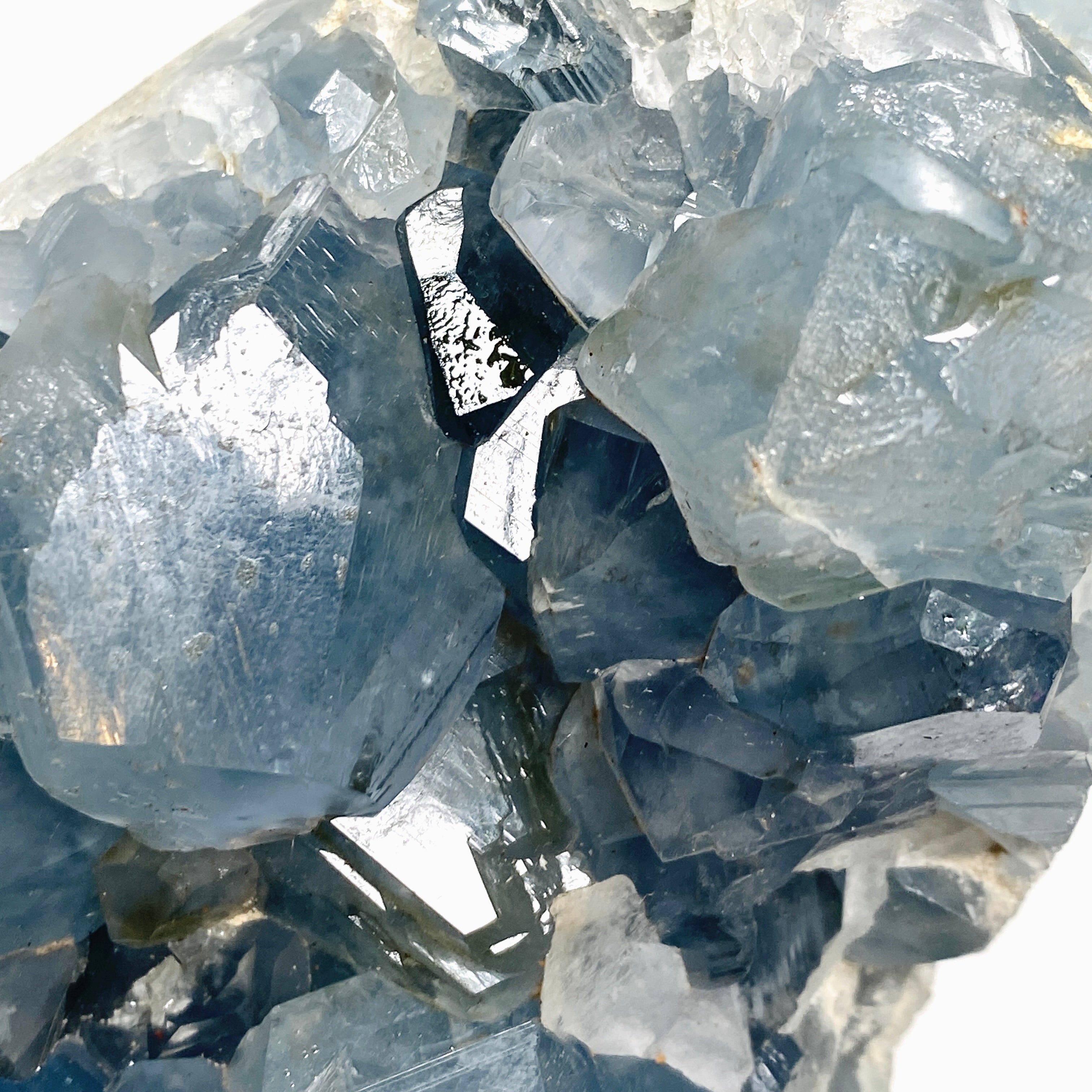 Natural Celestite Egg Healing Crystal - Madagascar CR3716 for Meditation, Reiki, and Home Decor