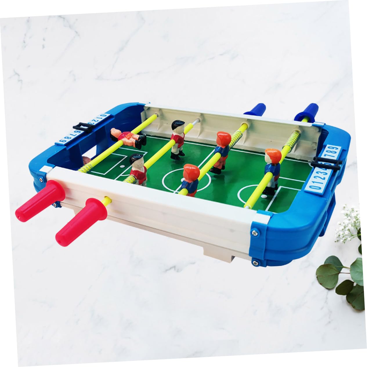 HONMEET Foosball Table Game - Kids Desktop Football Toy for Boys & Girls - Fun Indoor Game for Family, Parties & Office Play