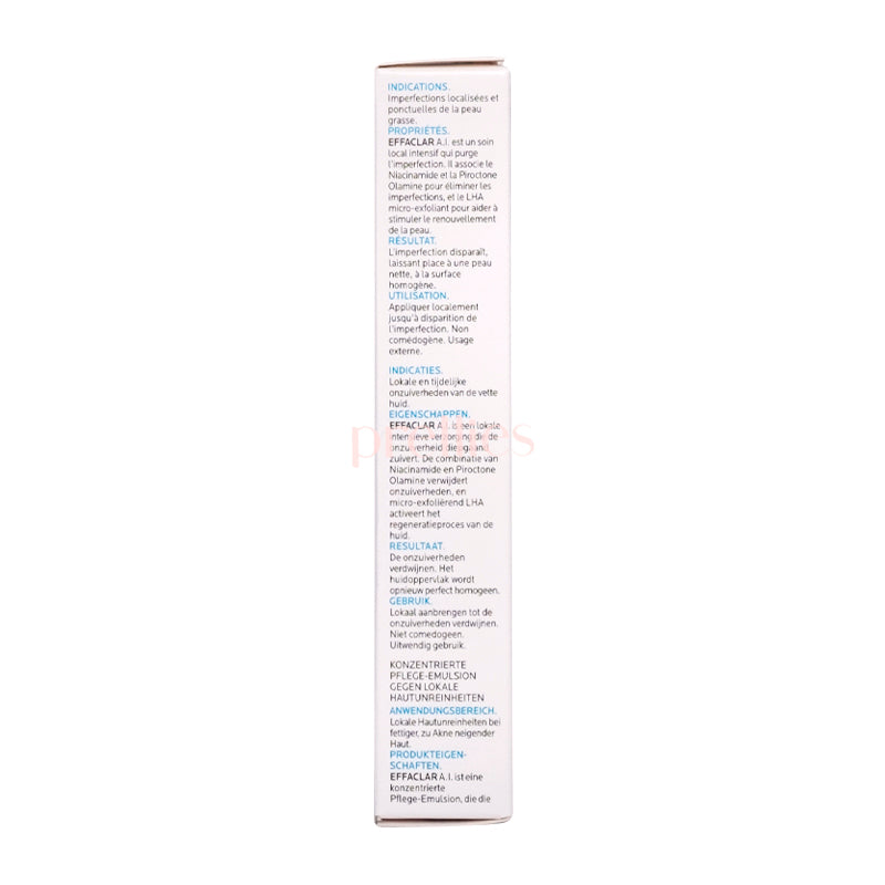 La Roche-Posay Effaclar A.I. Targeted Imperfection Corrector 15ml - Acne Treatment for Face, Blemish & Spot Corrector - Perfect for Daily Skincare Routine & Travel