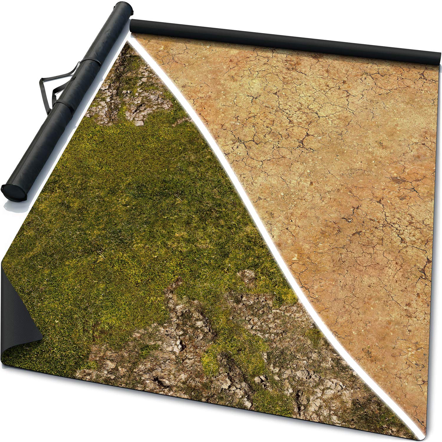 6' x 3' Double-Sided Gaming Mouse Pad - Homeland & Saraha Battle Mat with Rubber Base | Perfect for PC Gaming, Office Work & Tabletop RPGs