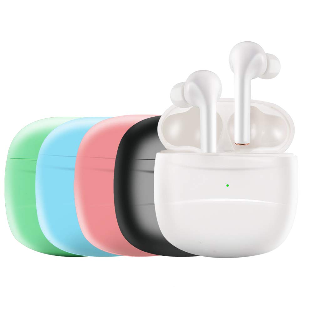 J3 Wireless Bluetooth Earbuds with Smart Touch Control - Noise Cancelling Headphones with Monaural/Binaural Modes (White) | Perfect for Workouts, Commuting & Hands-Free Calls