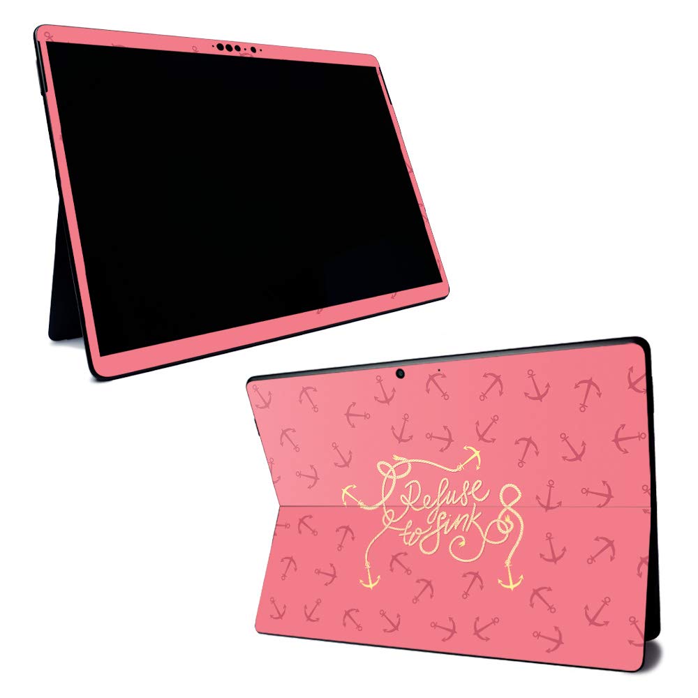 MightySkins Vinyl Decal Wrap Cover for Microsoft Surface Pro X - Refuse To Sink Design | Protective & Durable Skin | Easy to Apply & Remove | Made in USA | Perfect for Work, Travel & Personalization