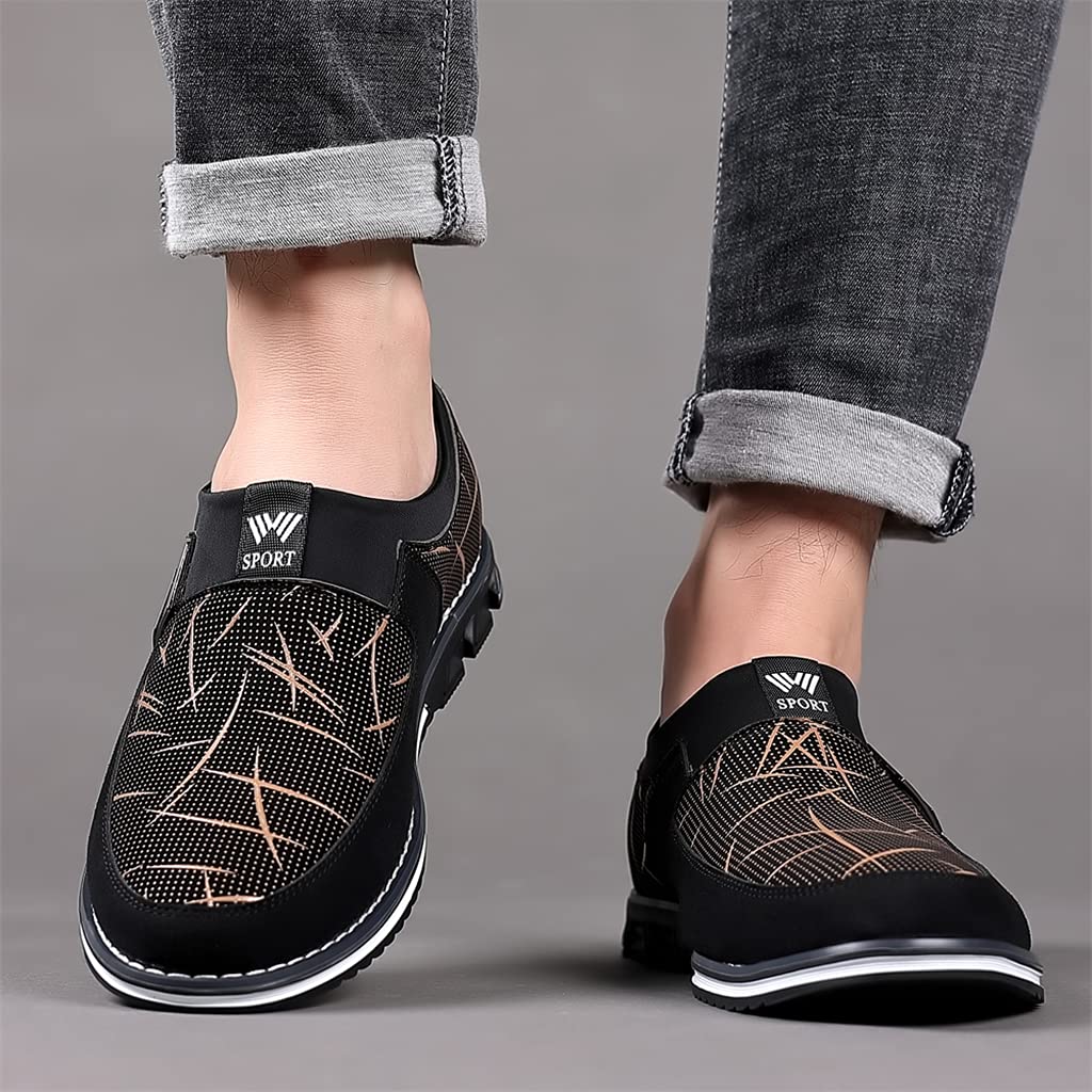 Premium Men's Casual Sneakers & Loafers - Comfortable Walking Shoes for Business, Office & Outdoor | Luxury Leather Dress Shoes for Men | Perfect for Work, Driving & Daily Wear
