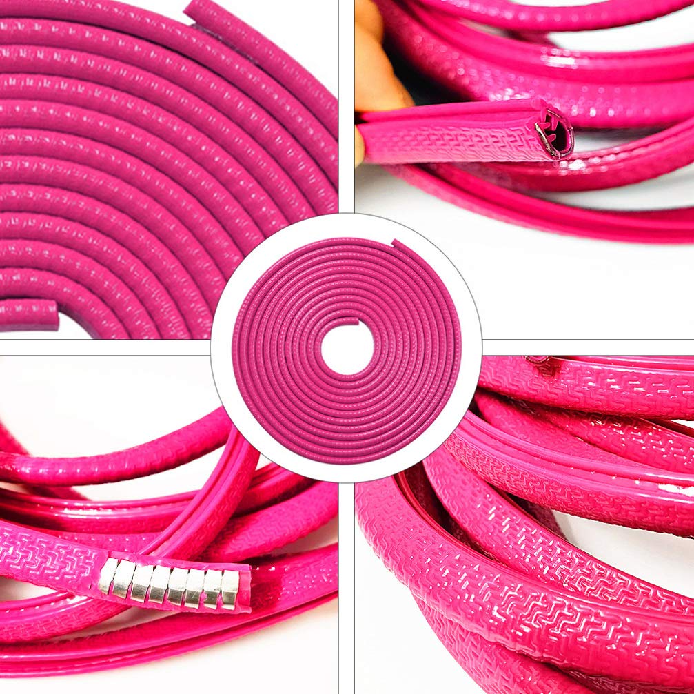 VICASKY Anti-Scratch Car Door Edge Guards - Durable Rubber Seal Strips Protector for Cars, SUVs & Trucks - Prevent Door Dings & Scratches in Parking Lots & Tight Spaces