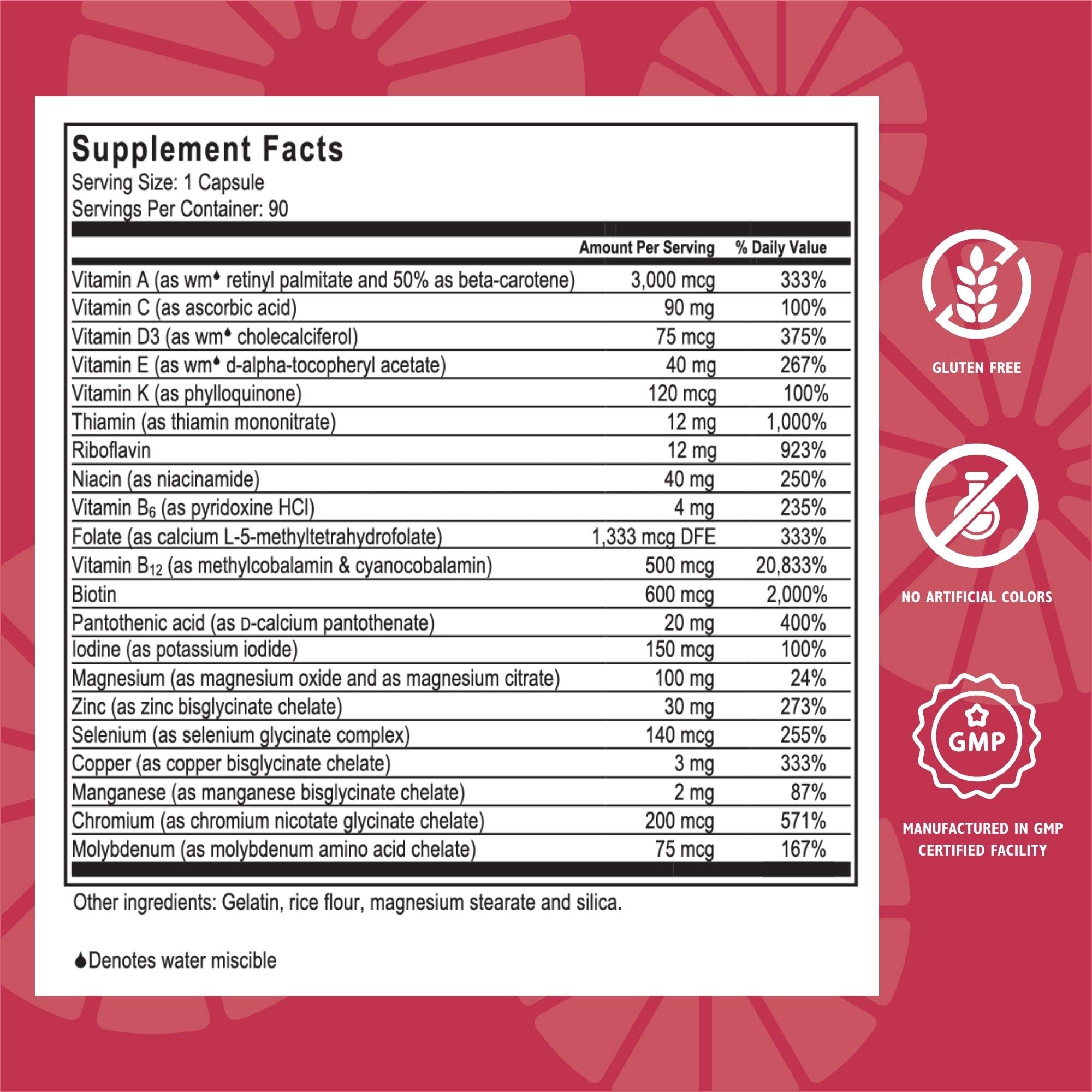 CelebrateONE Iron-Free Bariatric Multivitamin - Essential Daily Vitamins & Minerals for Gastric Bypass & Sleeve Gastrectomy (90 Capsules) | Post-Surgery Support & Nutritional Supplement for Weight Loss Patients