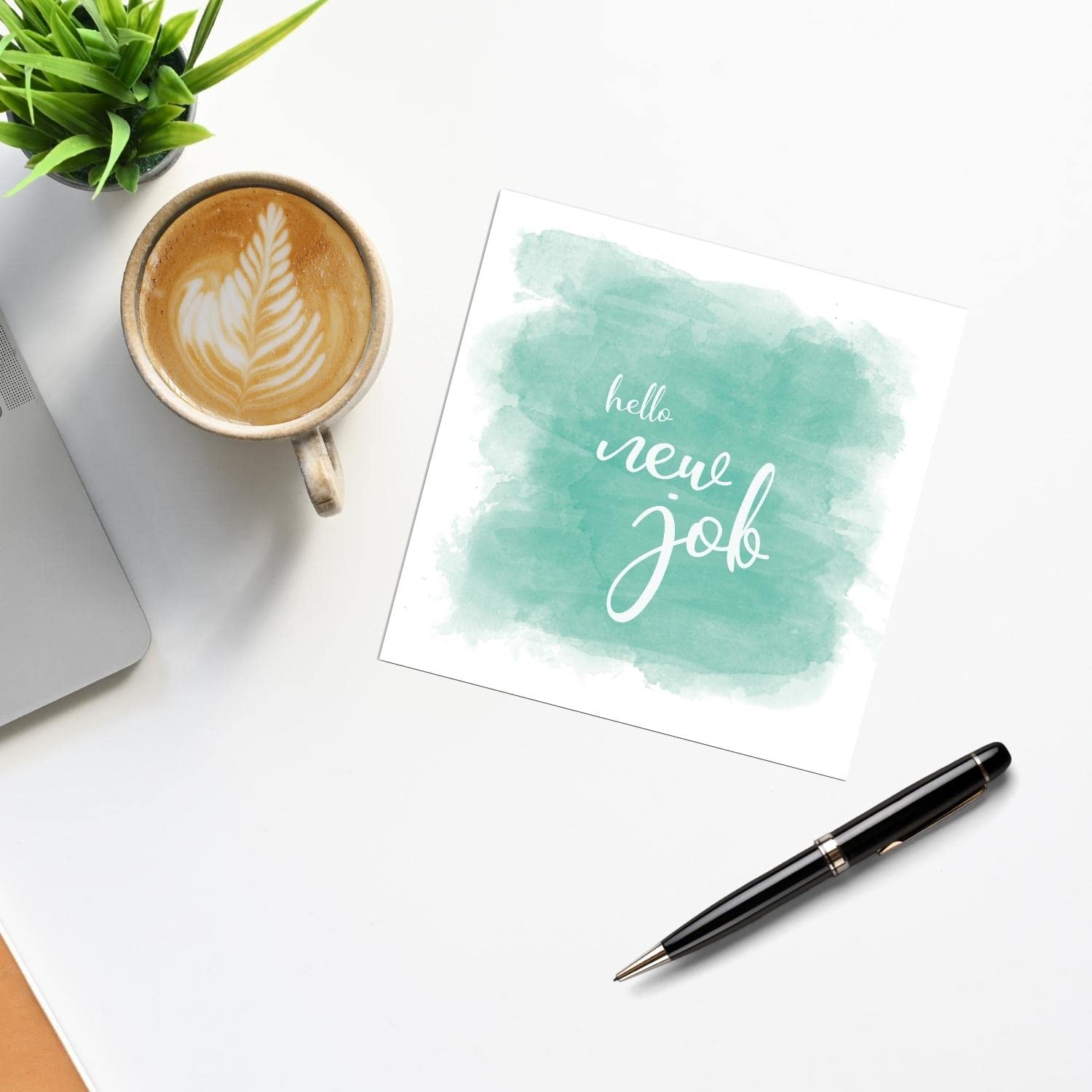 New Job Greeting Cards - Congratulations & Best Wishes for New Career - Perfect for Coworkers, Friends & Family - Office & Professional Milestone Celebrations