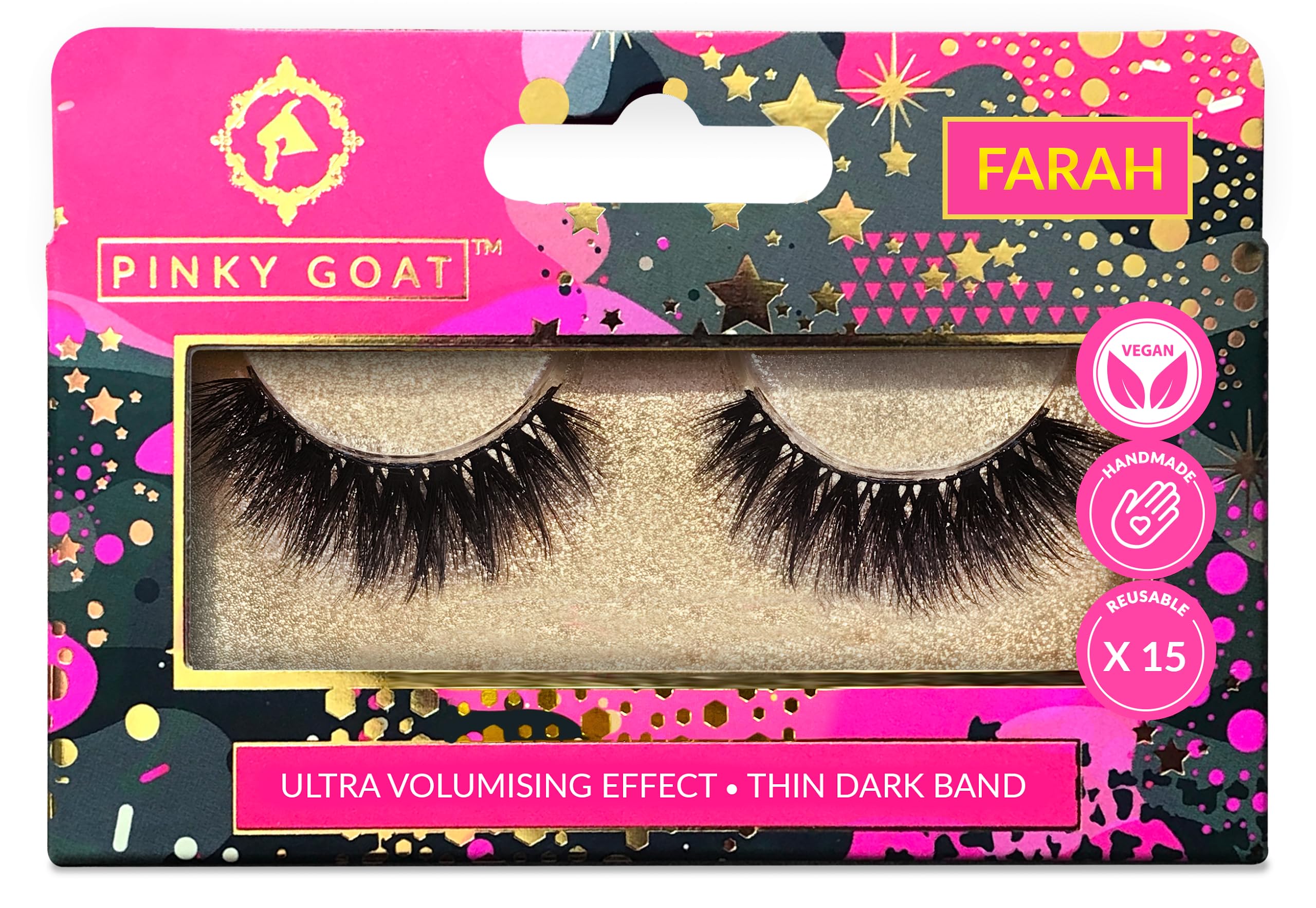 Pinky Goat FARAH Volumizing Vegan Mascara - SYN51036-1 | Cruelty-Free Lash Enhancer for Dramatic Volume & Length | Perfect for Day to Night Makeup Looks