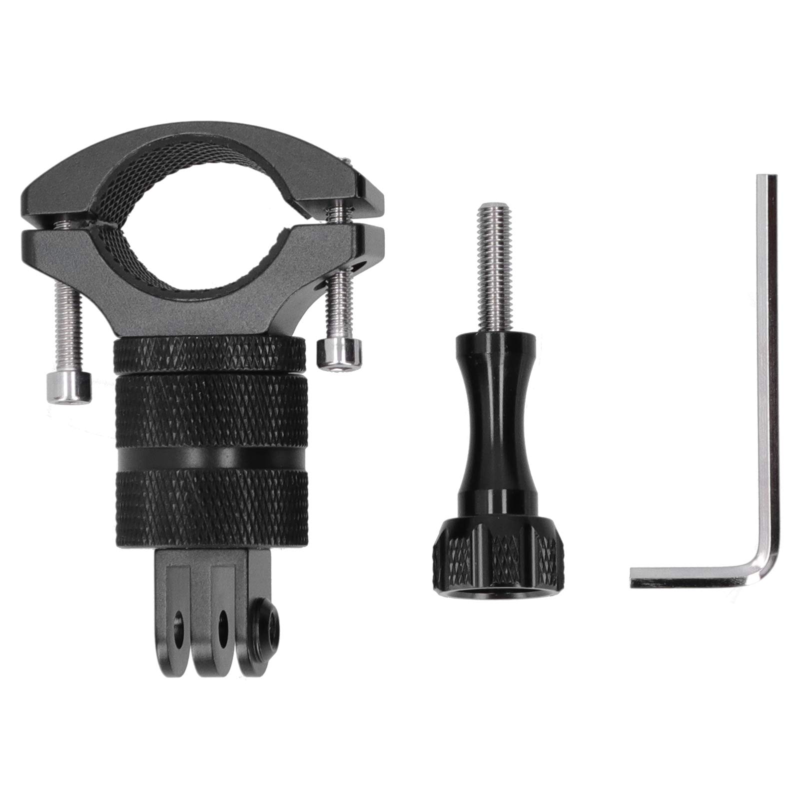 Ymiko 360° Rotating Motorcycle Handlebar Mount for GoPro Hero 11/10/9, Insta360 X3/X2, DJI Action 4 - Universal Camera Bracket for Action Cameras - Perfect for Vlogging, Adventure Riding & Motorsports
