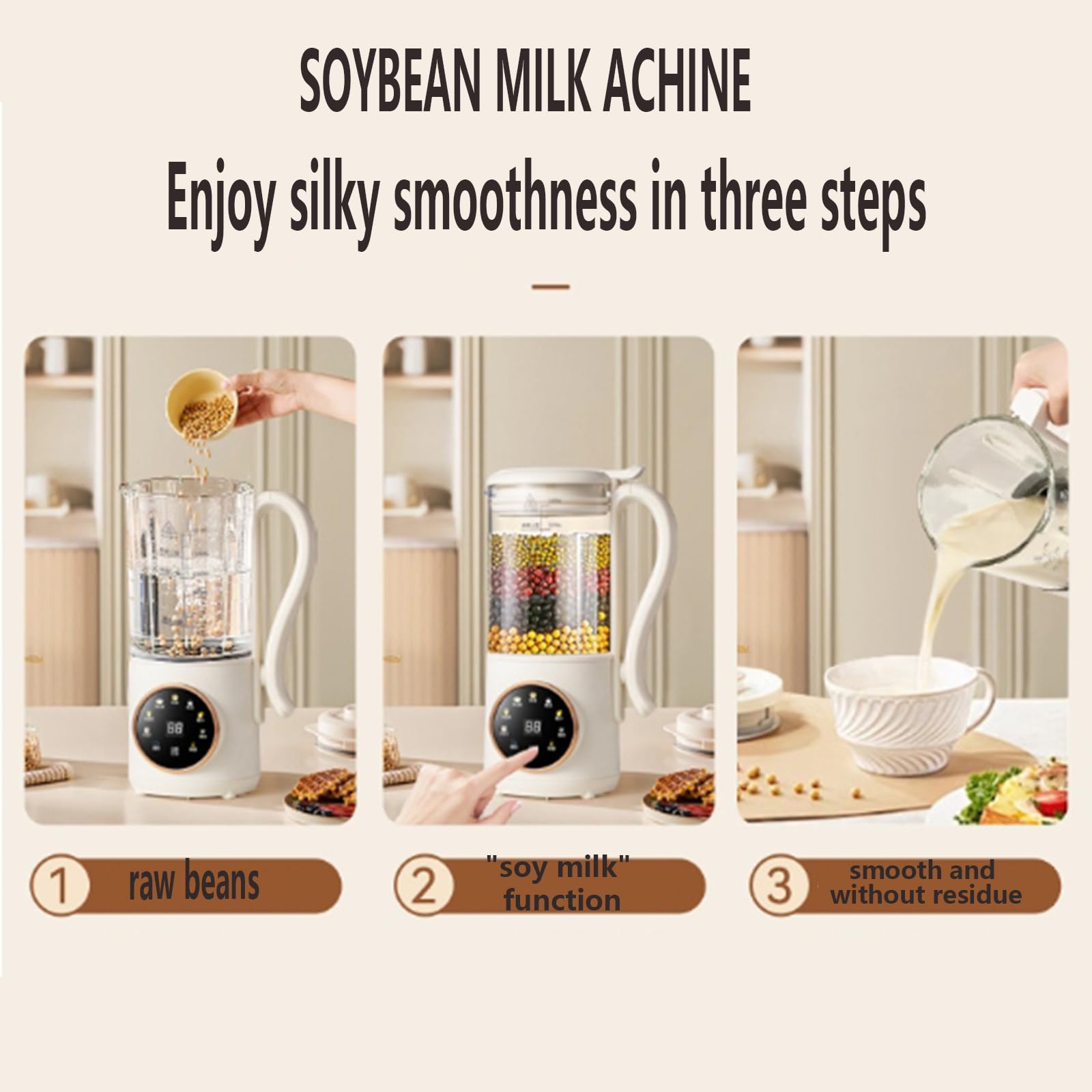 50oz Nut Milk Maker Machine for Homemade Almond, Oat, Soy & Plant-Based Milk - Automatic with Self-Cleaning, Boiling Water, Delay Start & Keep Warm Function - Perfect for Vegan, Dairy-Free & Healthy Lifestyle at Home