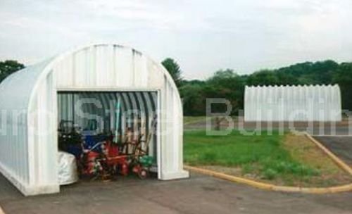 Premium Steel Metal Arch Building Kit - M10x12x8 Outdoor Storage Shed for Tools, Equipment & Garden Supplies | Durable Weather-Resistant Garage Shelter for Backyard, Farm & Workshop Use