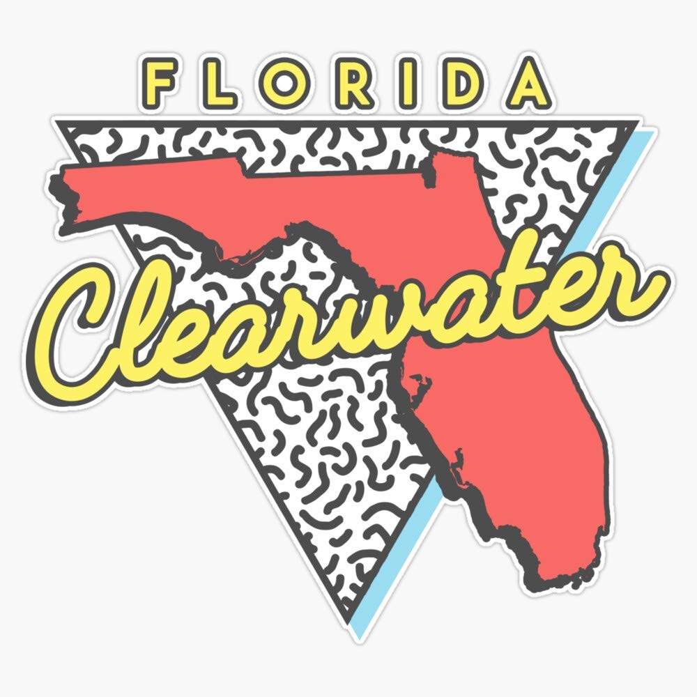 Florida Clearwater Souvenir Sticker - 5