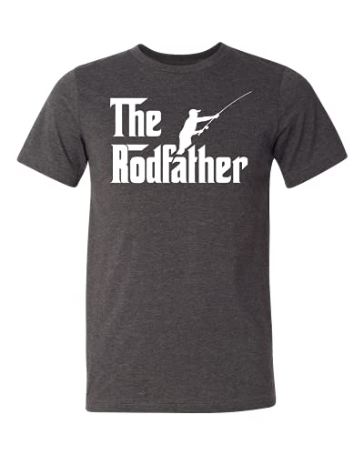 Funny Fishing Shirts for Men - Dad & Grandpa Fisherman Gift - Rodfather Shirt for Father's Day - Comfortable & Breathable Fishing Apparel - Perfect for Outdoor Fishing Trips & Casual Wear