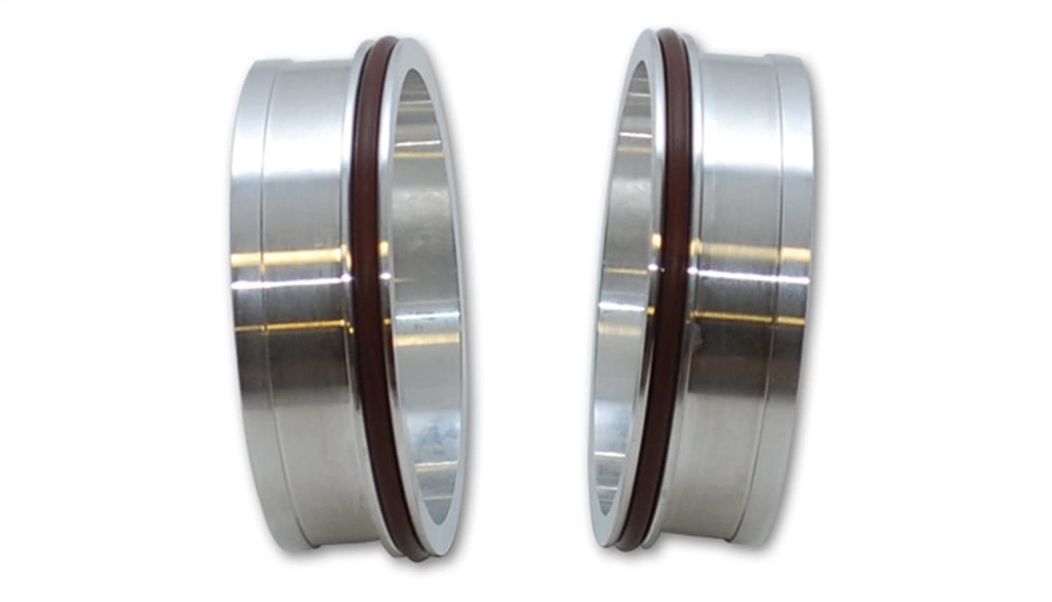 Vibrant Performance 2.0in OD Aluminum Weld Ferrules - High-Quality Exhaust Pipe Connectors for Automotive & Racing Applications