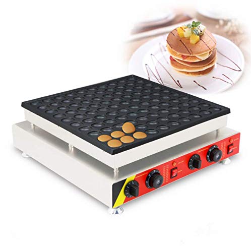 50pcs Commercial Non-Stick Electric Poffertje Maker - Mini Dutch Pancake Machine with Cast Iron Baker (110V/220V) - Perfect for Cafes, Bakeries & Breakfast Catering
