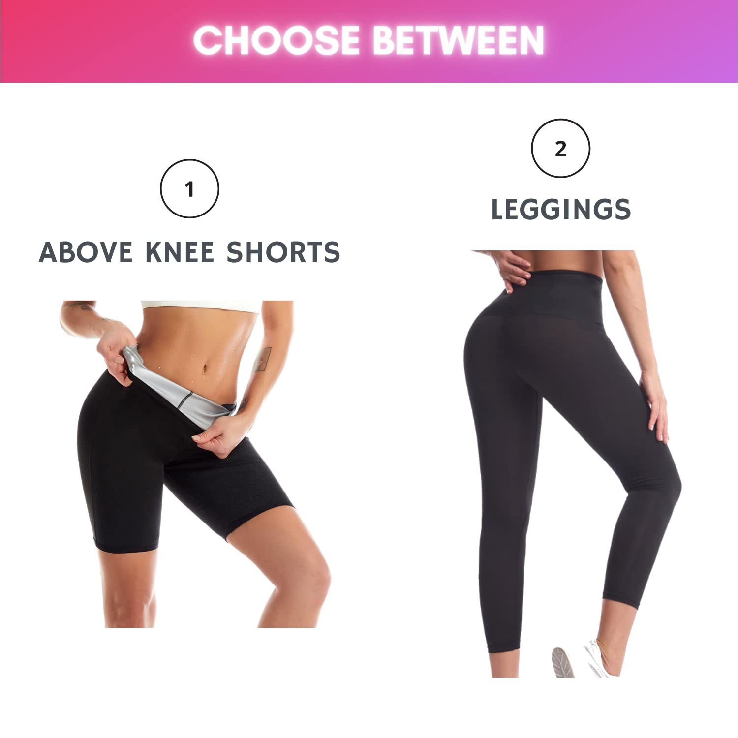 Nano Hertz Sauna Sweat Shapewear Shorts for Women - Weight Loss Workout Leggings & Lower Body Shaper Pants | Perfect for Gym, Yoga, and Home Fitness Routines
