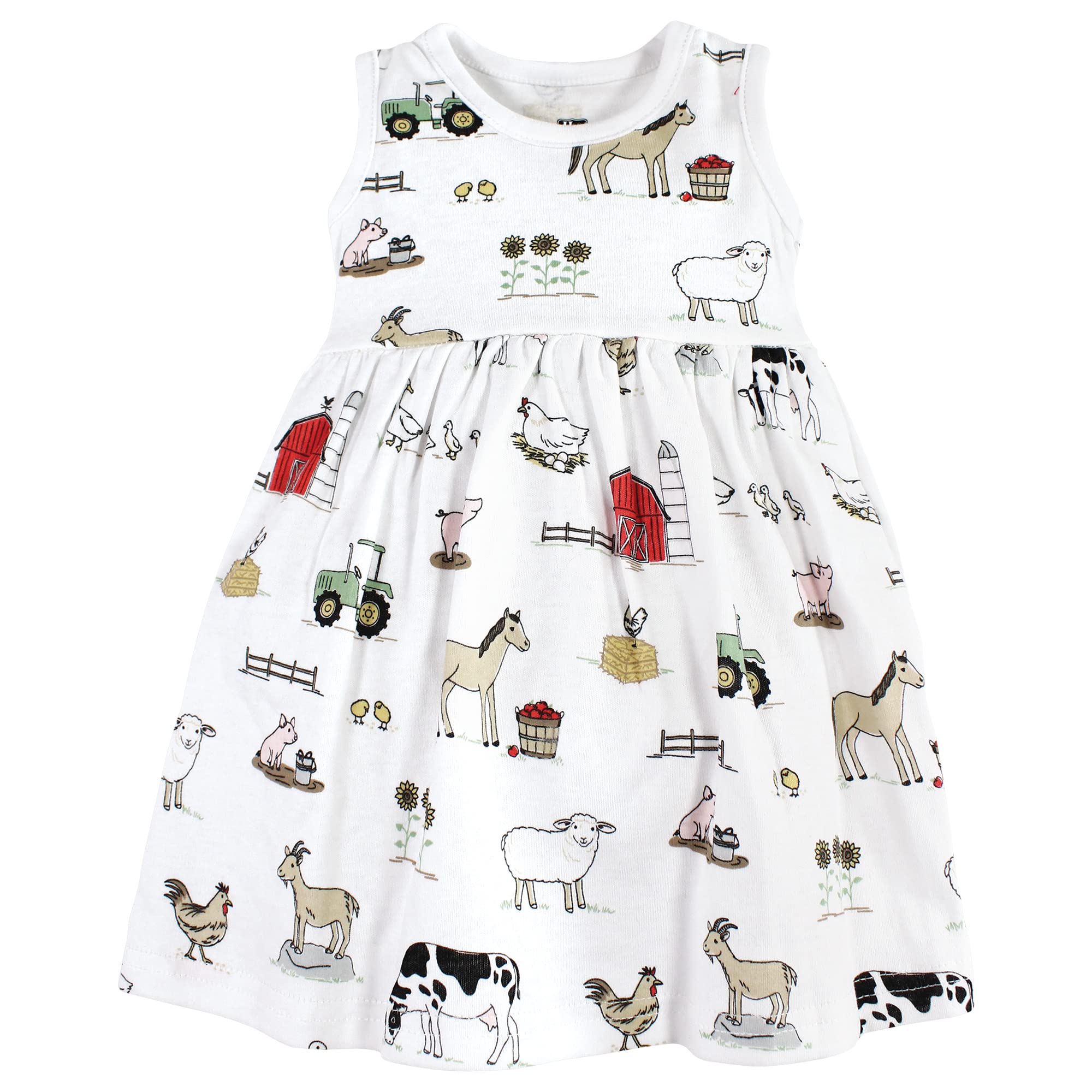 Hudson Baby Girls Cotton Dress and Cardigan Set - Soft & Comfortable 2-Piece Outfit for Newborns & Toddlers - Perfect for Family Photos, Birthday Parties & Special Occasions