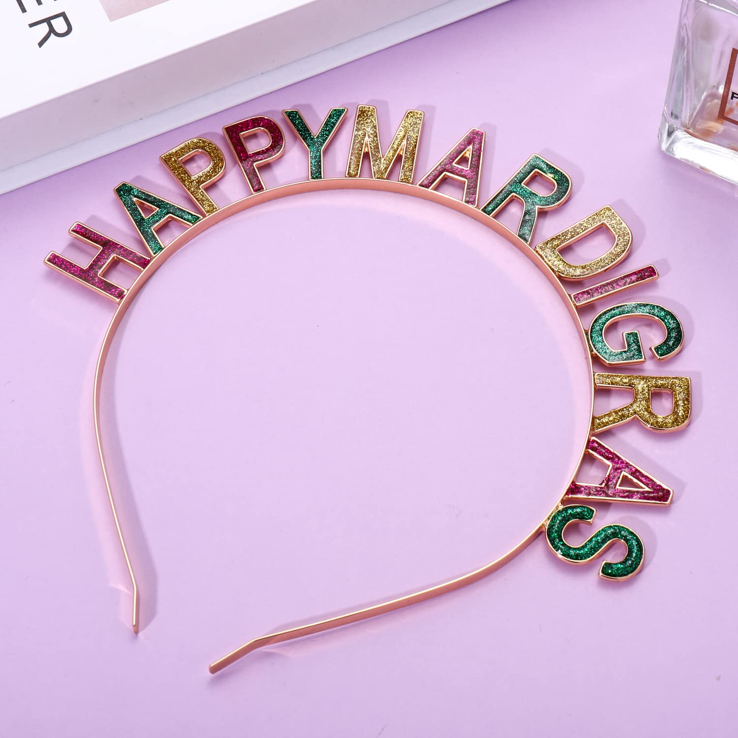 **Sparkly Mardi Gras Headbands with 