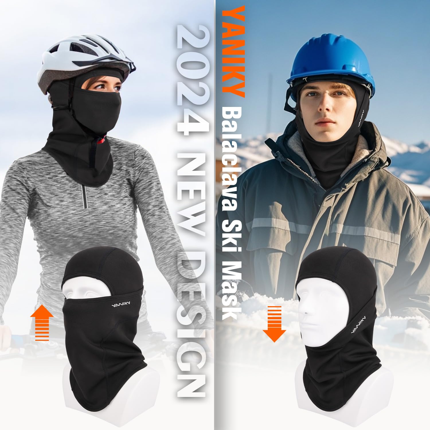 Balaclava Ski Mask - Windproof & Thermal Winter Face Cover for Men & Women - Full Face Protection for Cold Weather - Ideal for Skiing, Motorcycling, Snowboarding & Outdoor Activities