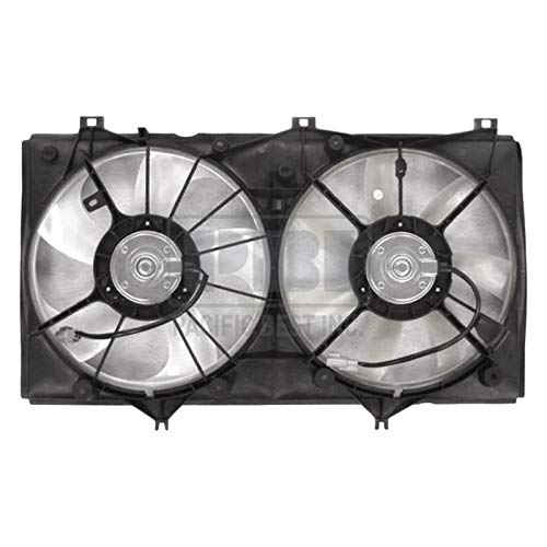 PF33141 Dual Radiator and Condenser Fan Assembly - High Performance Cooling System for Cars, Trucks & SUVs - Perfect for Engine Overheating Prevention & AC Efficiency