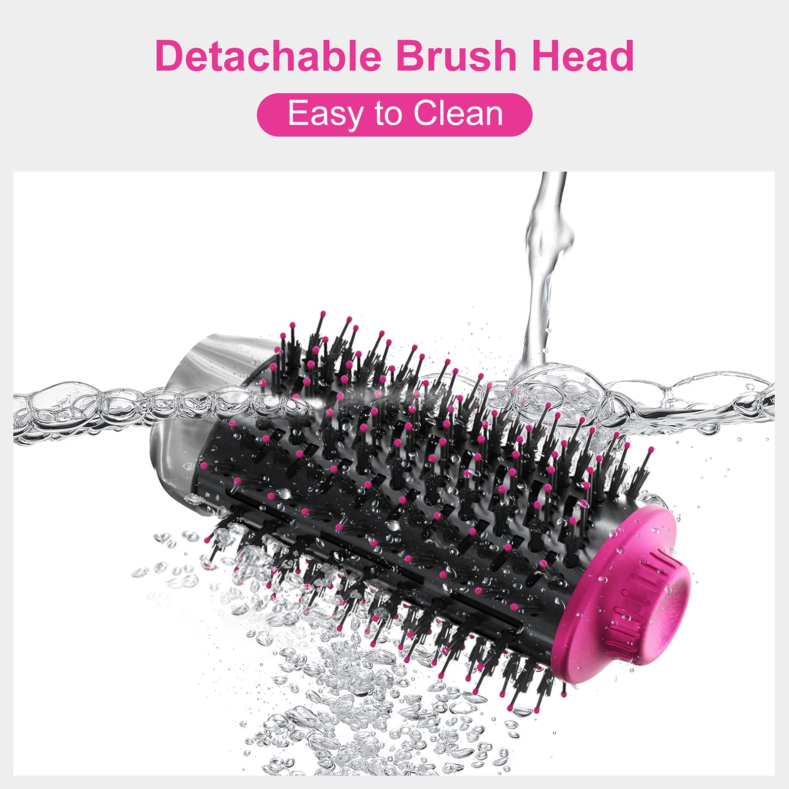 PARWIN PRO BEAUTY 4-in-1 Ionic Hair Dryer Brush Set with Hot Air Styler, Diffuser & Frizz-Free Attachments - 1000W for Salon-Quality Blowouts at Home - Perfect for Daily Styling, Curly Hair Care & Travel Use