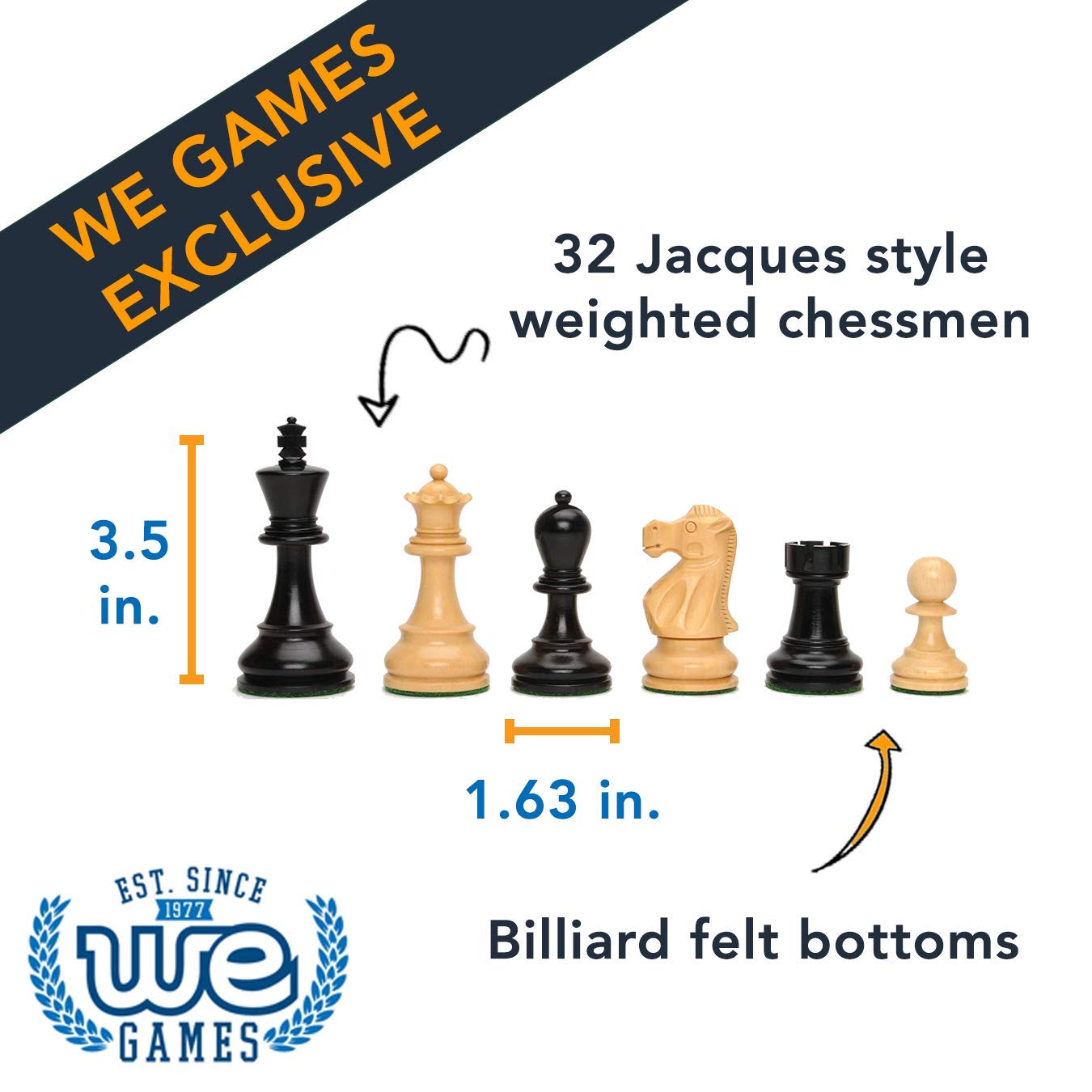 Premium English Chess Set with Pullout Storage Drawers - 19 Inch Wooden Chess Board for Adults & Kids - Perfect for Home, Office, and Travel Game Nights