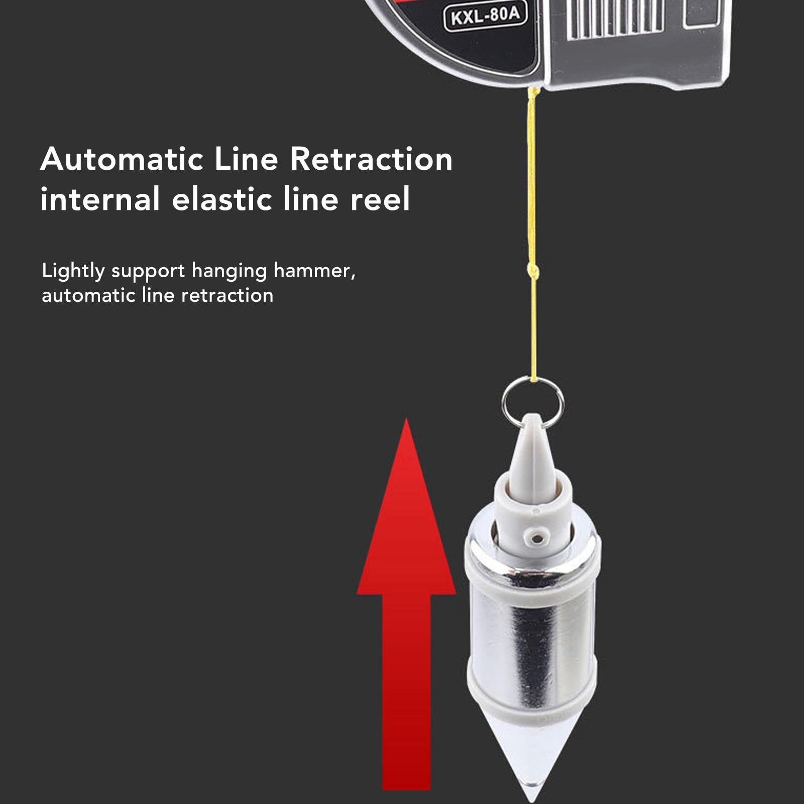 Premium Magnetic Plumb Bob - High-Quality Alloy Steel Wire Hammer for Accurate Vertical Measurement | Automatic Hanging Drop Tool for Construction, Carpentry & Home Decoration Projects | Perfect for Wall Alignment, Framing & DIY Renovations
