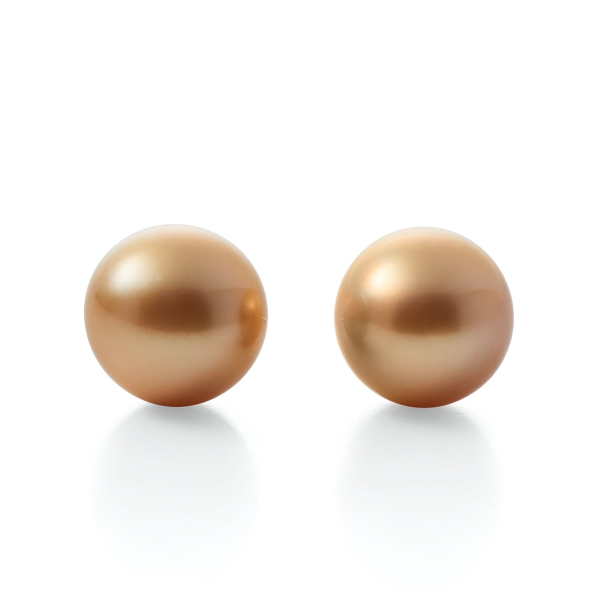12.5mm Golden South Sea Pearl Earrings - Luxury Stud Earrings for Women, 18K Gold Plated, Perfect for Weddings, Parties & Special Occasions