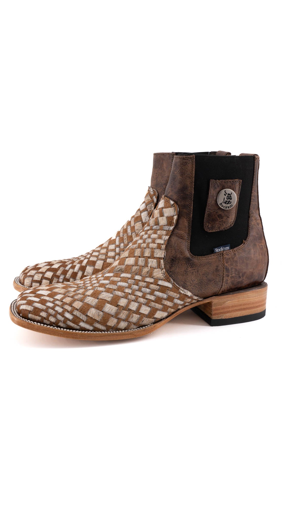 Men's Cowhide Square Toe Boots Size 12 - Premium Leather Work Boots for Men | Durable & Comfortable | Ideal for Construction, Ranch Work & Outdoor Activities