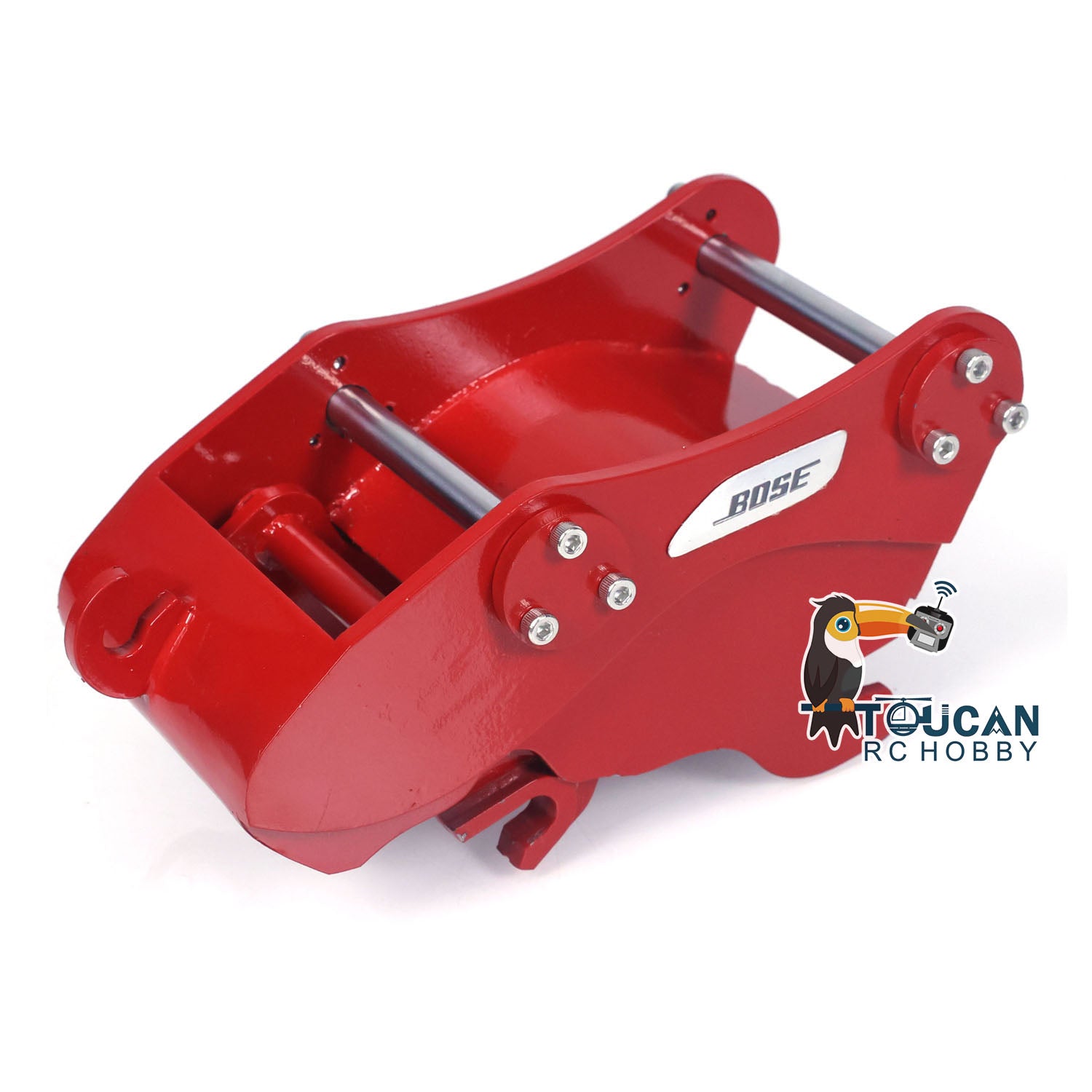 Quick Release Hydraulic Rotation Shear Scissor Grab Bucket for 1/8 390F RC Excavator - Heavy Duty Metal Ripper Attachment for Model Diggers | Perfect for Demolition, Scrap Handling & Construction Projects
