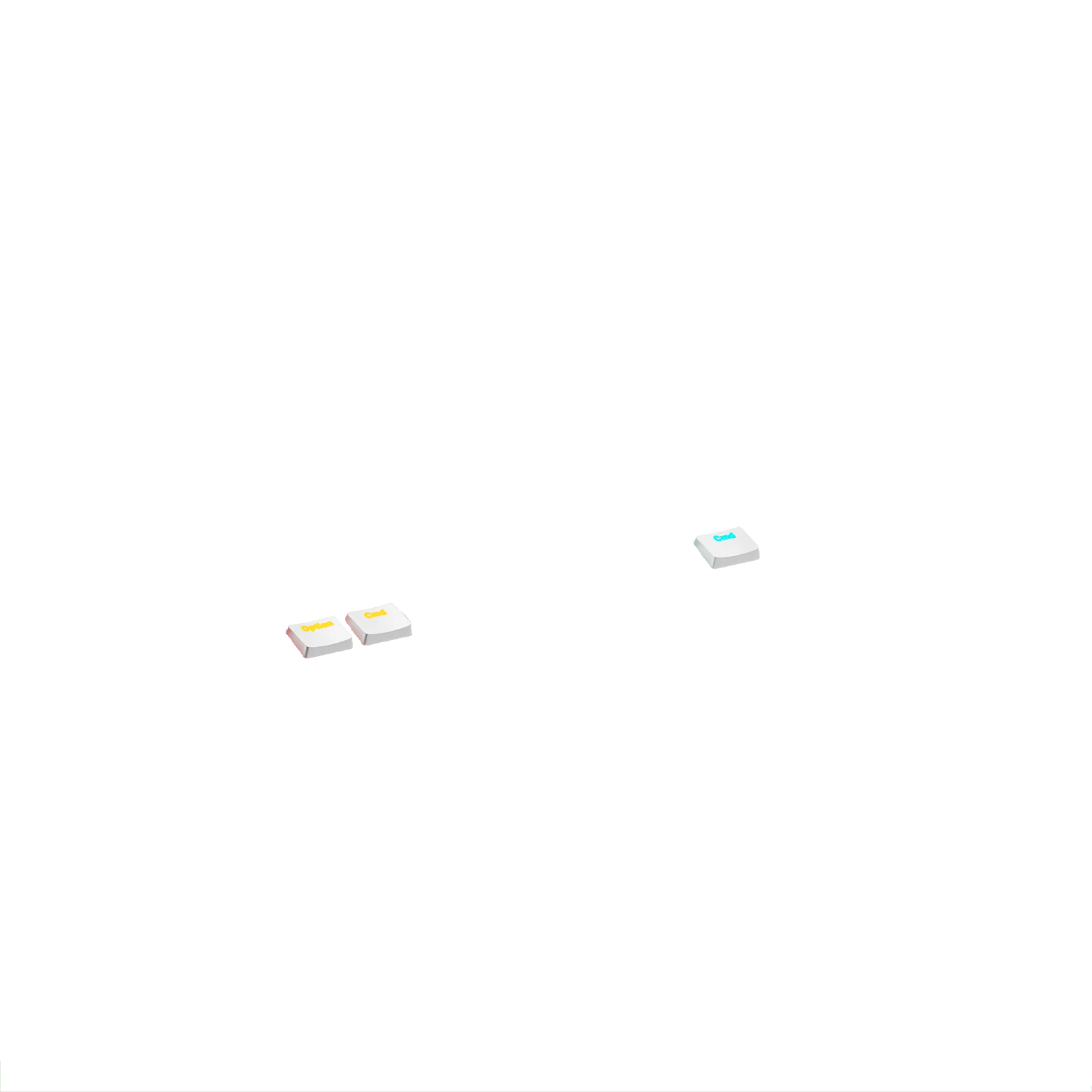 Aura V3 White ND Keycaps - Premium PBT Mechanical Keyboard Keycaps for Gaming & Typing - Compatible with Cherry MX Switches (Perfect for PC, Mac, and Office Use)