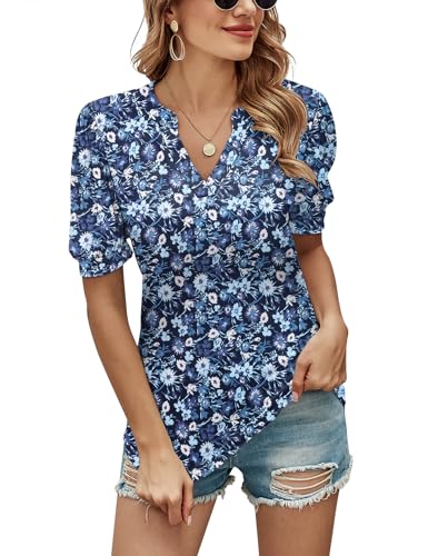 Navy & White Floral